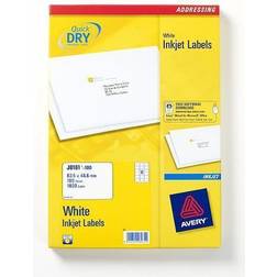 Avery Addressing Labels 18 Per Sheet White [1800 Labels] J8161-100